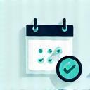 Direct Booking Engine Icon showing a calendar and confirmation tick