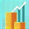 Increased Bookings Icon showing a growing stack of coins